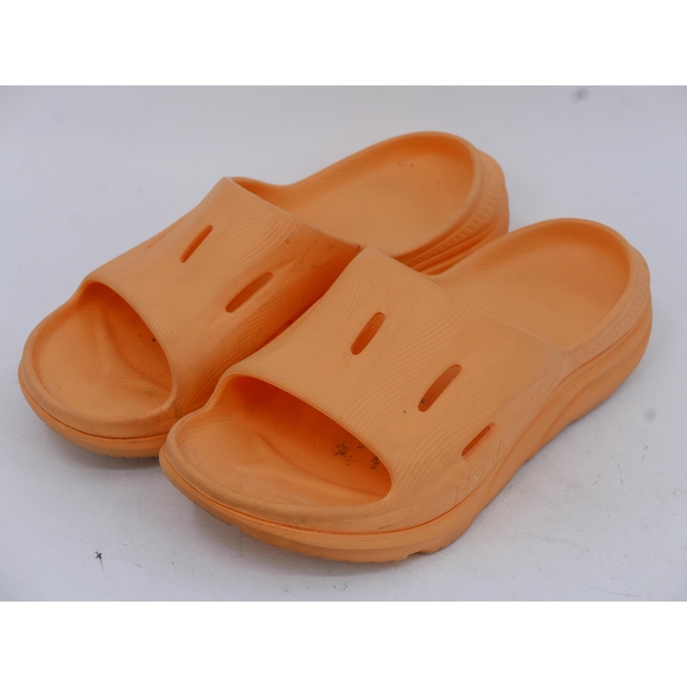 HOKA Ora Recovery Slide Sandals Orange Comfort Cushioned Men's Size 10